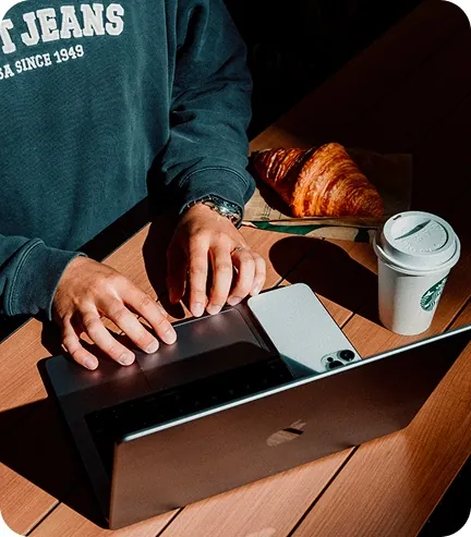 Remote team members working across time zones